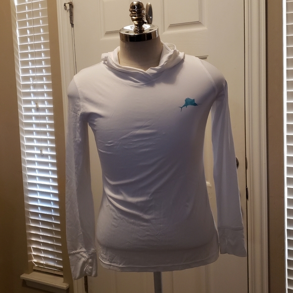 mens hooded fishing shirt